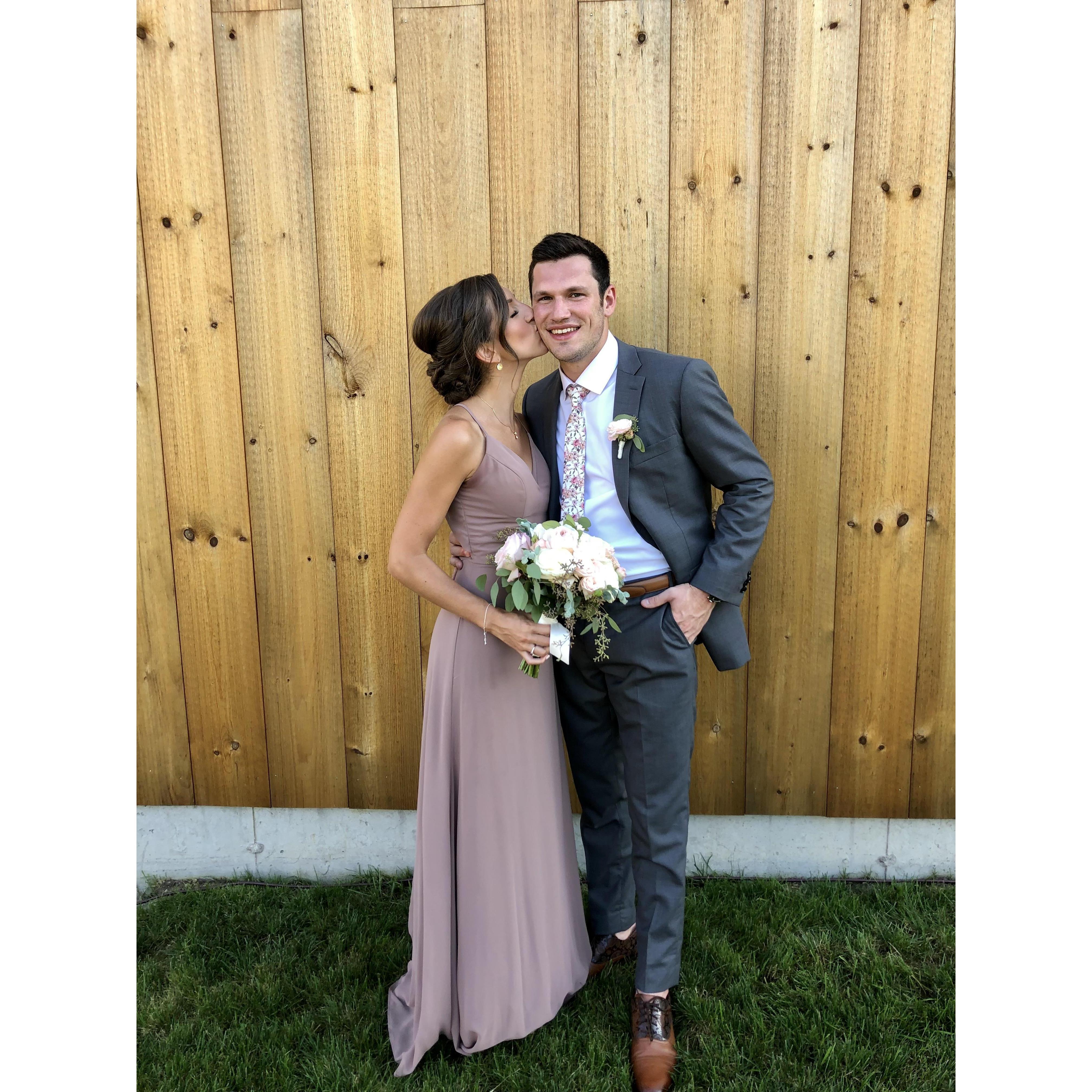 Celebrating the wedding of two of our best friends