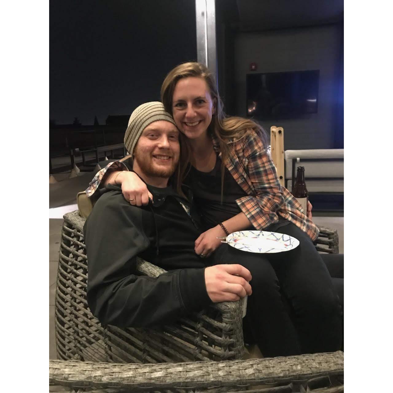 Our first photo together - 7 years ago!