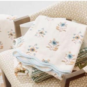 Weezie x Leah O'Connell Blue Vivan Bath Towel by Weezie Towels