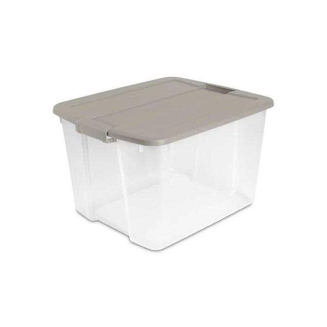 66qt Latching Clear with Gray Lid - Brightroom™