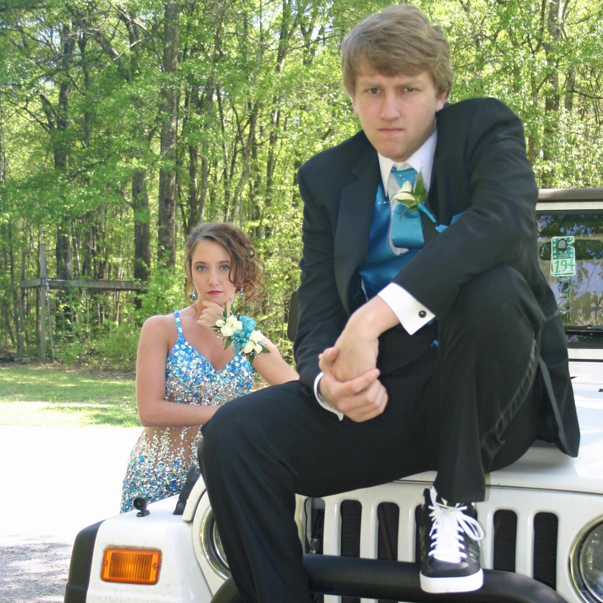 Cezann's junior and AJ's senior prom.