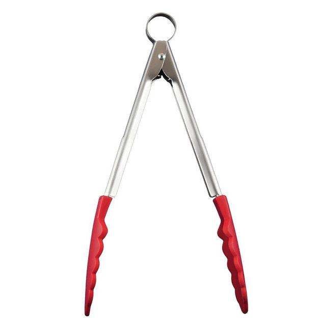 CUISIPRO Silicone Tong 9.5" Red