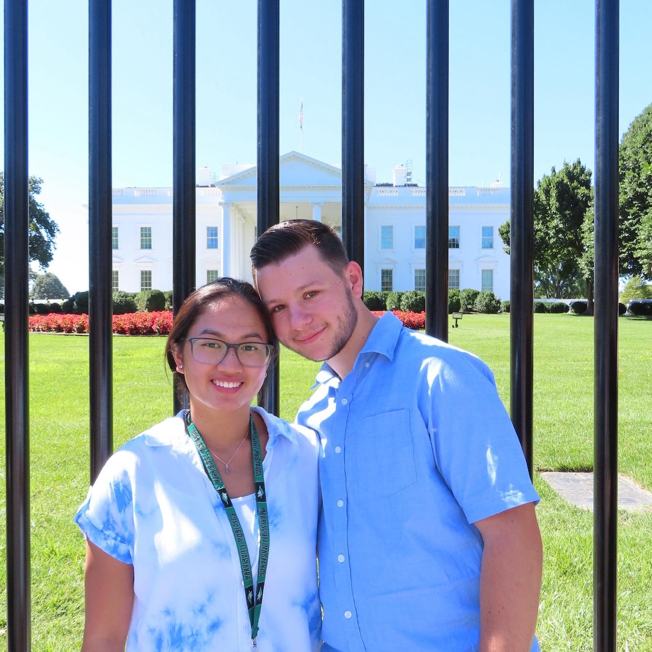 Us being tourists in Washington DC