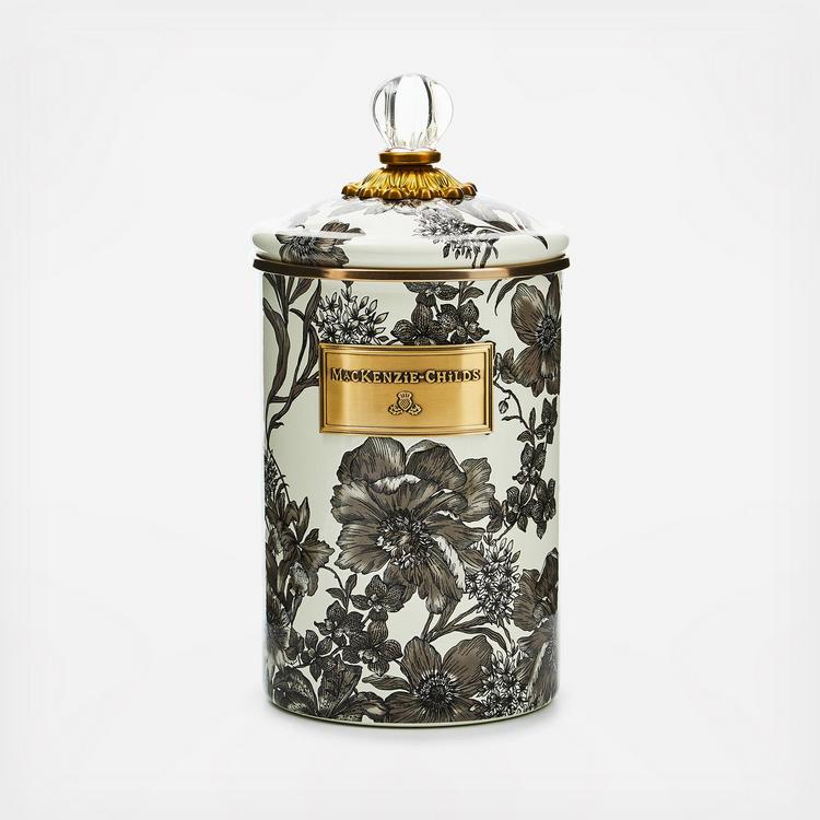 MacKenzie-Childs, Sterling English Garden Enamel Canister | Zola