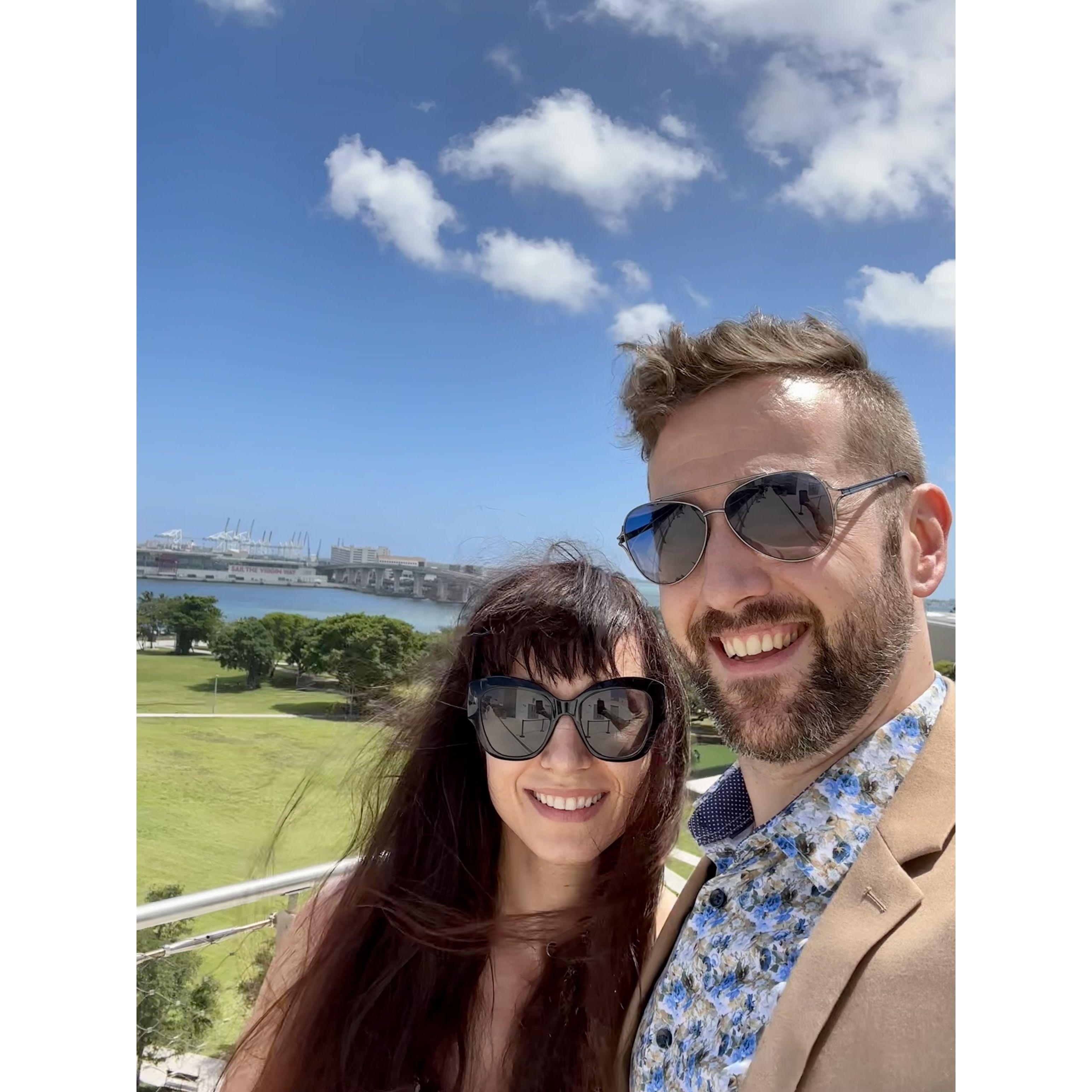 Our first photo together, on our second date.