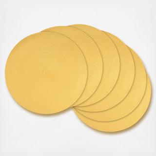 Round Woven Placemat, Set of 6