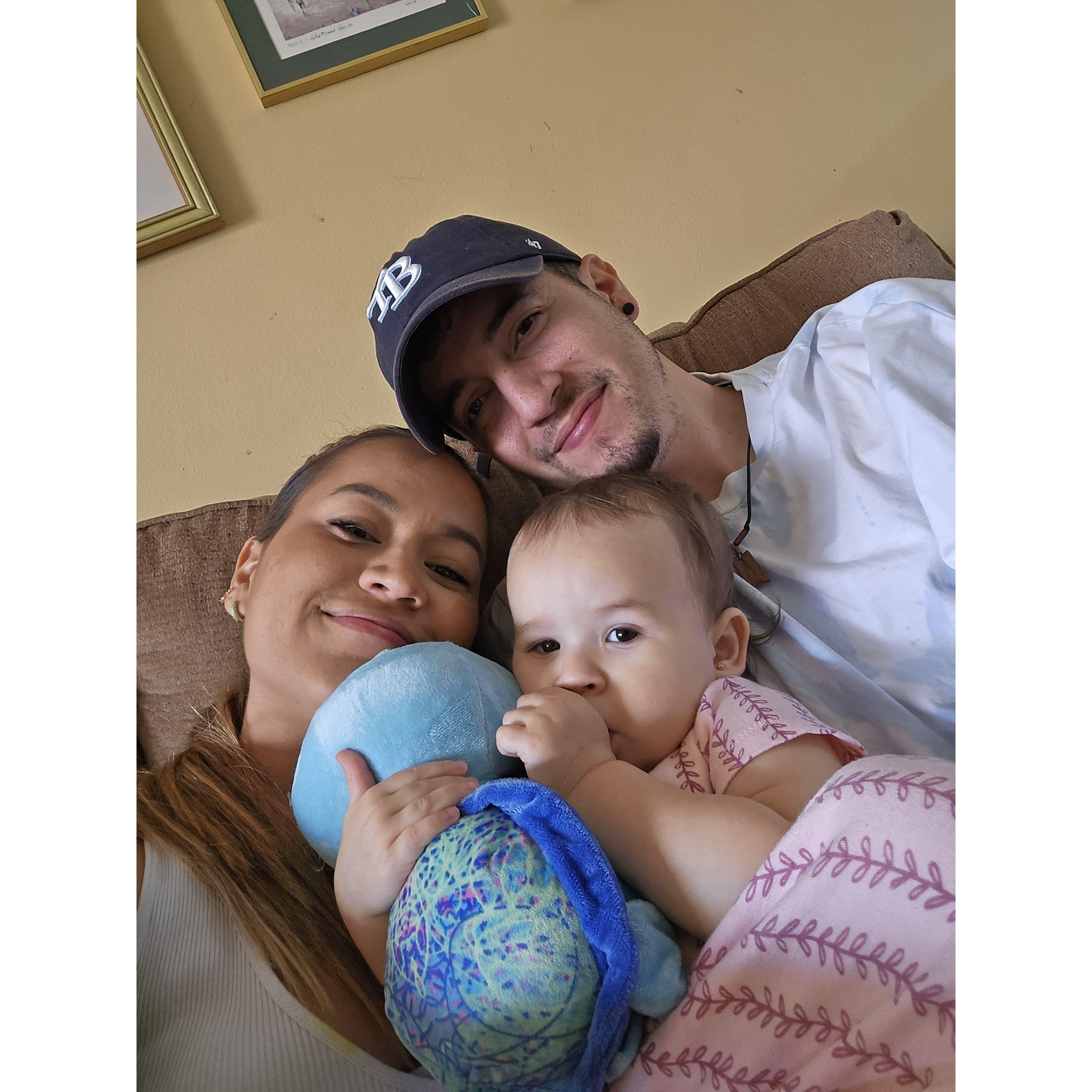 con Camila, nuestra ring bearer