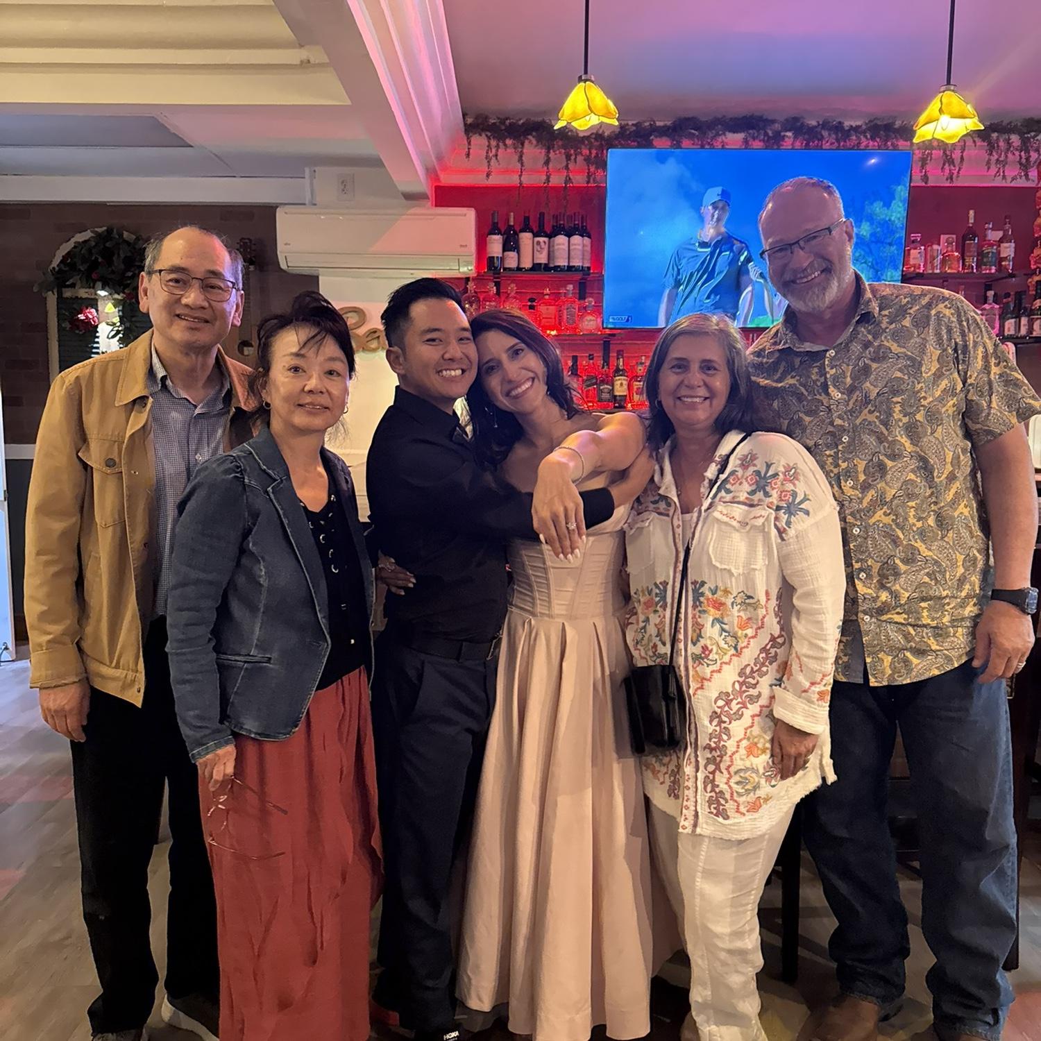 Post engagement celebration with the Lee-Zapata beloved parents!
