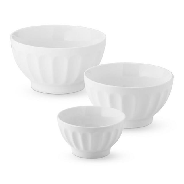Open Kitchen by Williams Sonoma Ribbed Serving Bowls, Set of 3