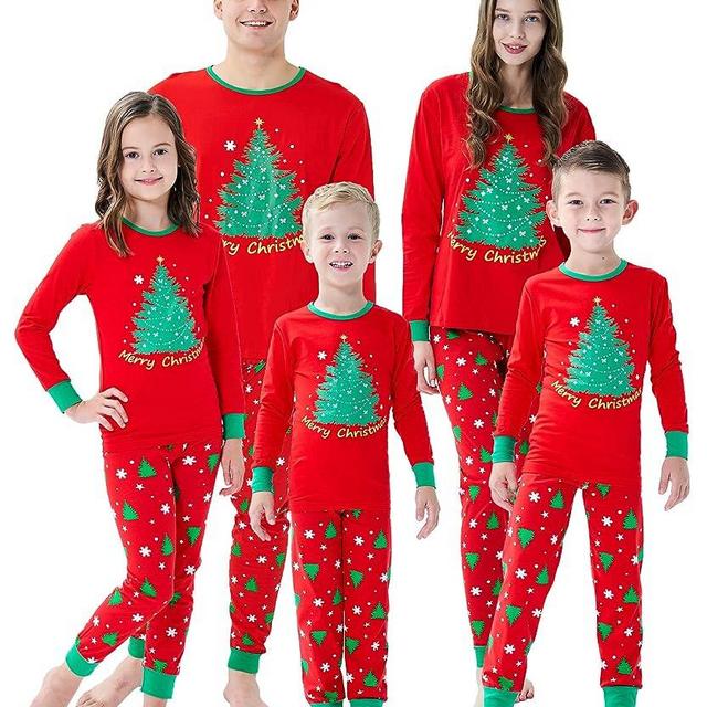 Family Matching Christmas Pjs Christmas Boys Girls Holiday Pajamas Kids Sleepwear