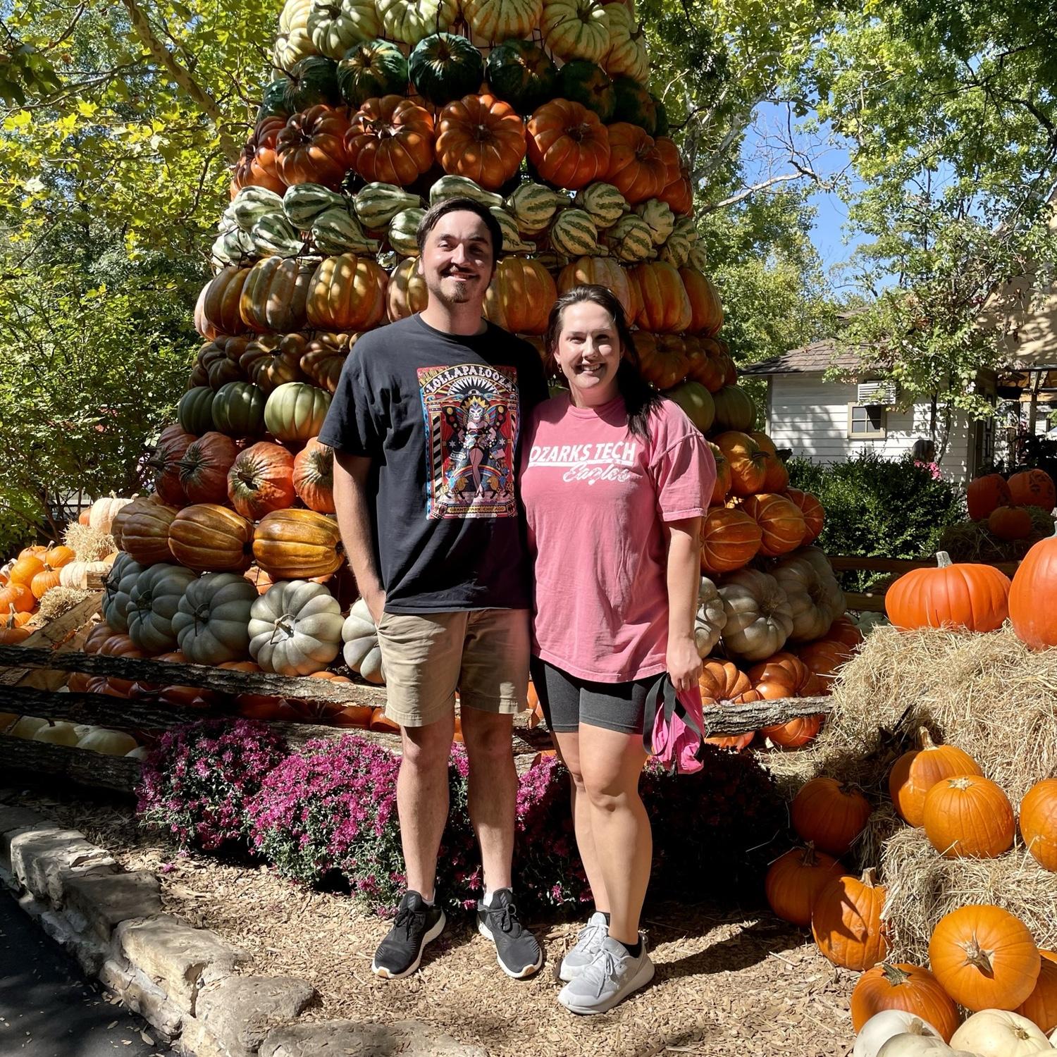Our first photo together, a day date to Silver Dollar City. Later that day Kyle popped the question... "Will you be my girlfriend?"