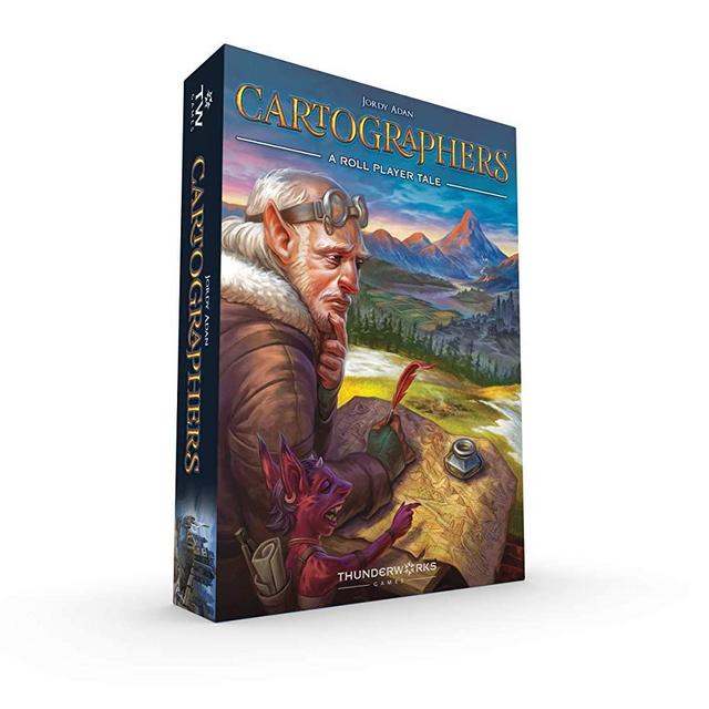 Thunderworks Games Cartographers: A Roll Player Tale Multi-Award-Winning Strategy Boxed Board Game for Ages 12 & Up