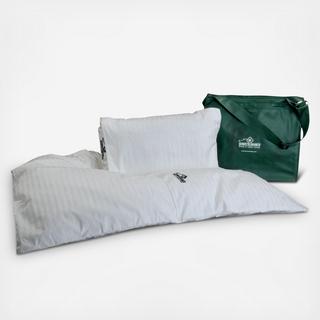 Dual Travel Down Pillow & Comforter