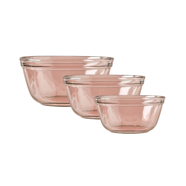Anchor Hocking Rosewater 3-Pc. Mixing Bowl Set