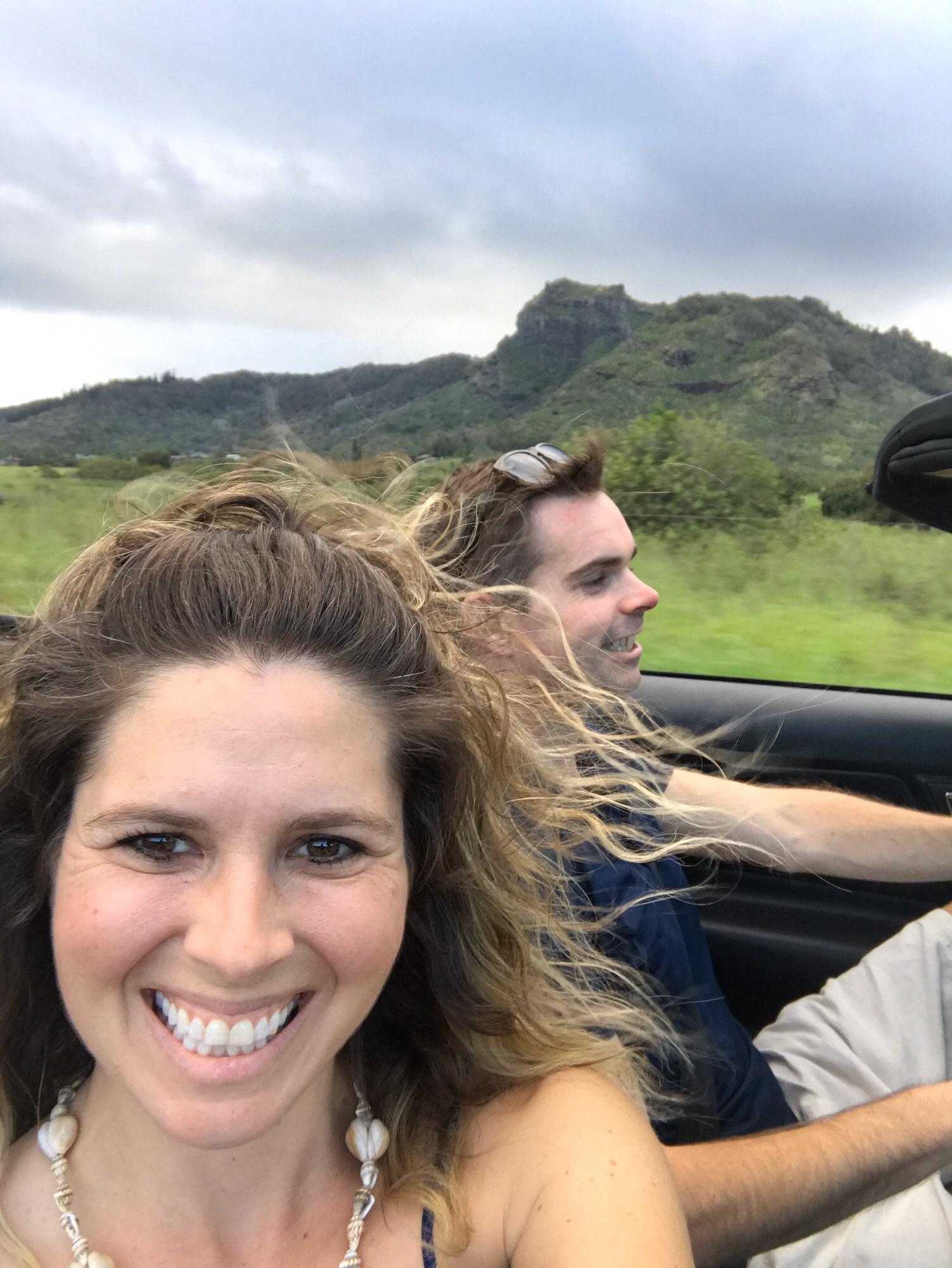 Took Jim's advice and got the convertible in Hawaii
