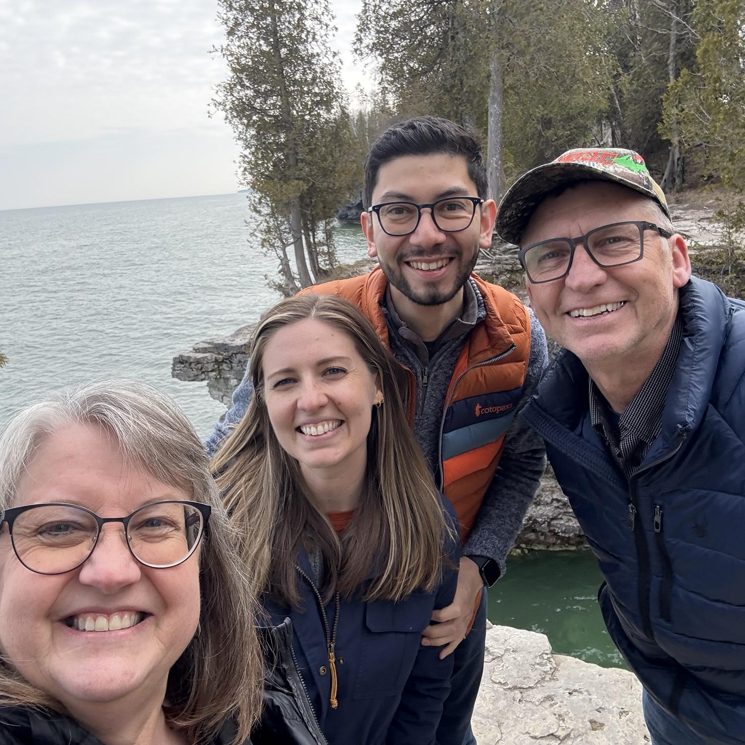 Wisconsin exploring with Kendyll's parents