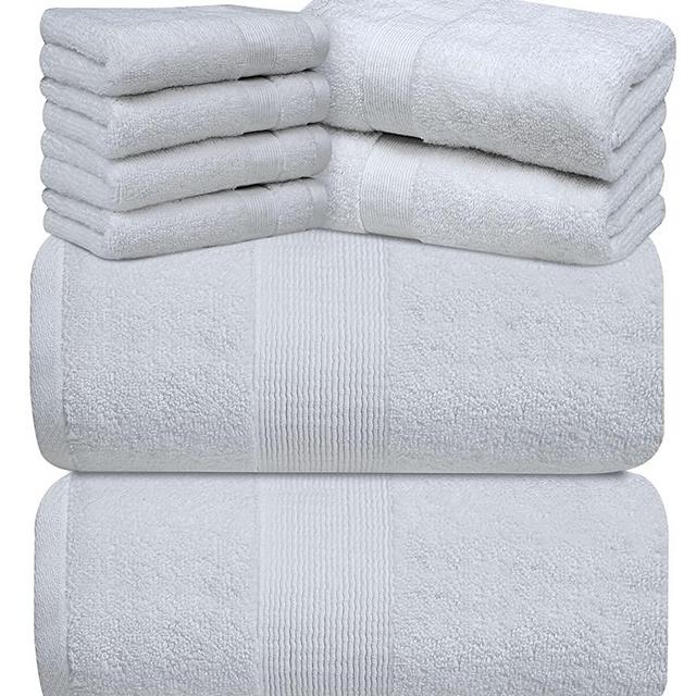 Tens Towels Large Bath Towels, 100% Cotton Towels, 30 x 60 Inches, Extra  Large Bath Towels, Lighter Weight & Super Absorbent, Quick Dry, Perfect  Bathroom Towels for Daily Use 4PK BATH TOWELS SET Navy
