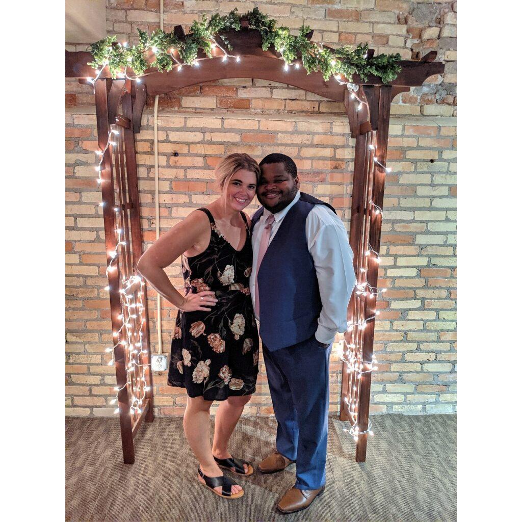 Celebrating our friends wedding!