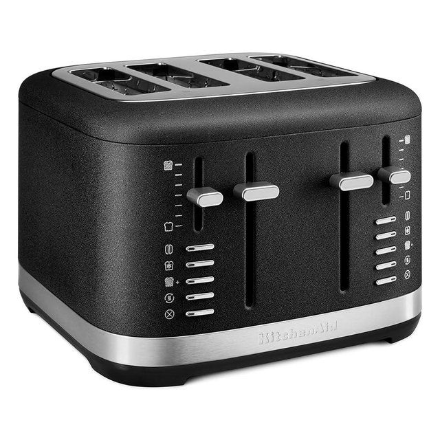 KitchenAid 4 Slice Toaster, KMT4109BK, Cast Iron Black