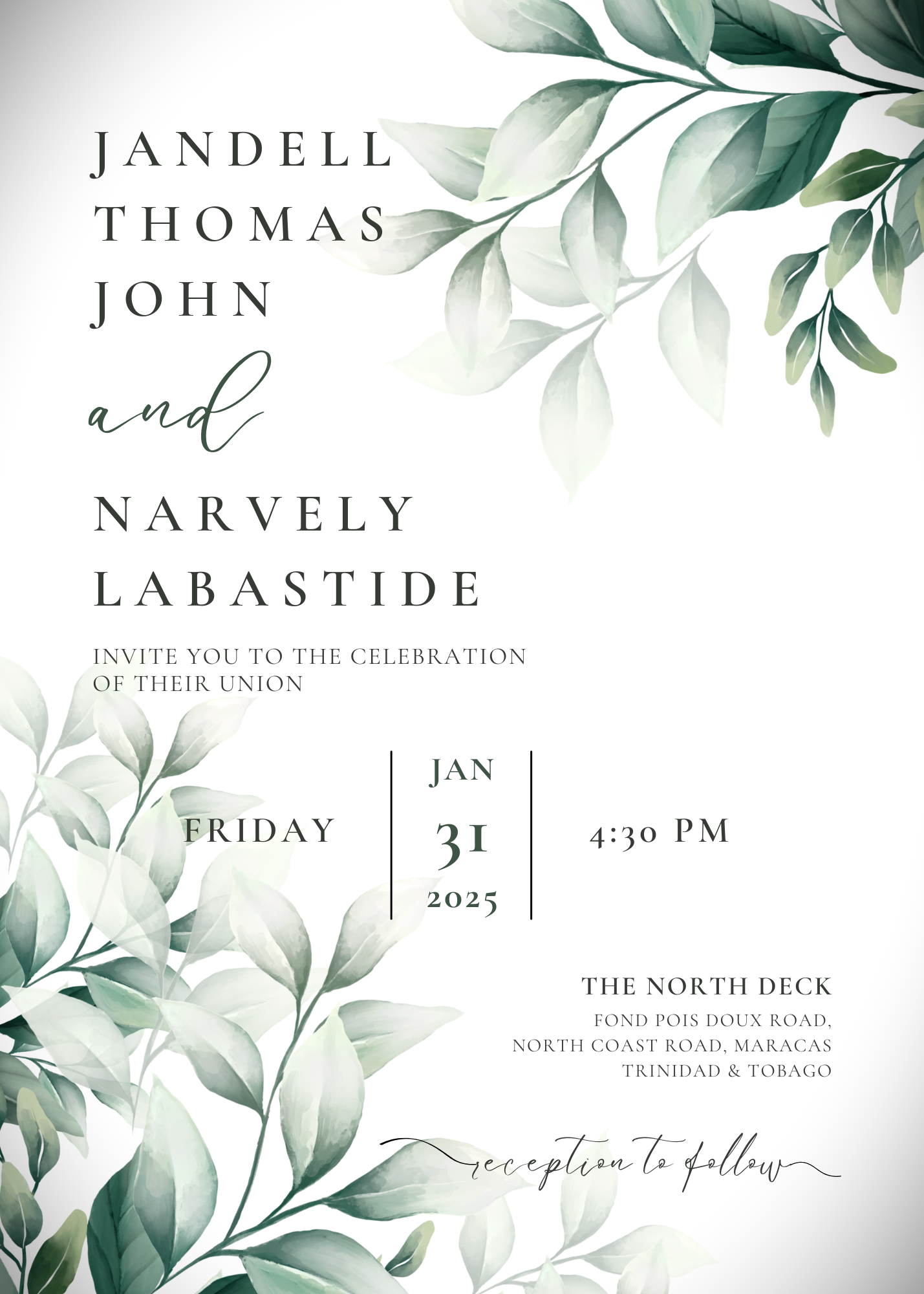 The Wedding Website of Jandell Thomas John and Narvely Labastide