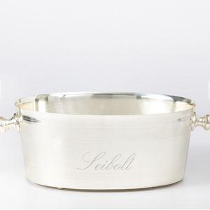 Silver Etched Party Bucket