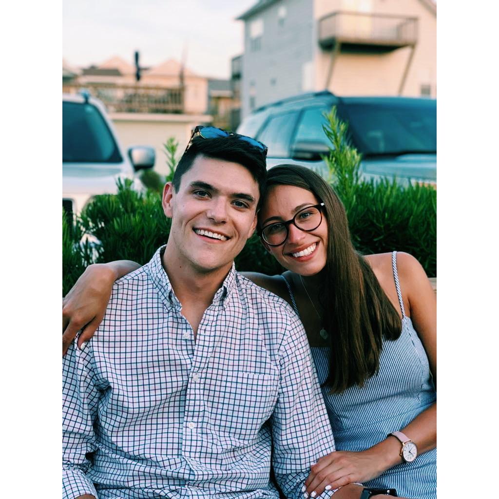 Surf City, 2019 - the day before we got engaged!