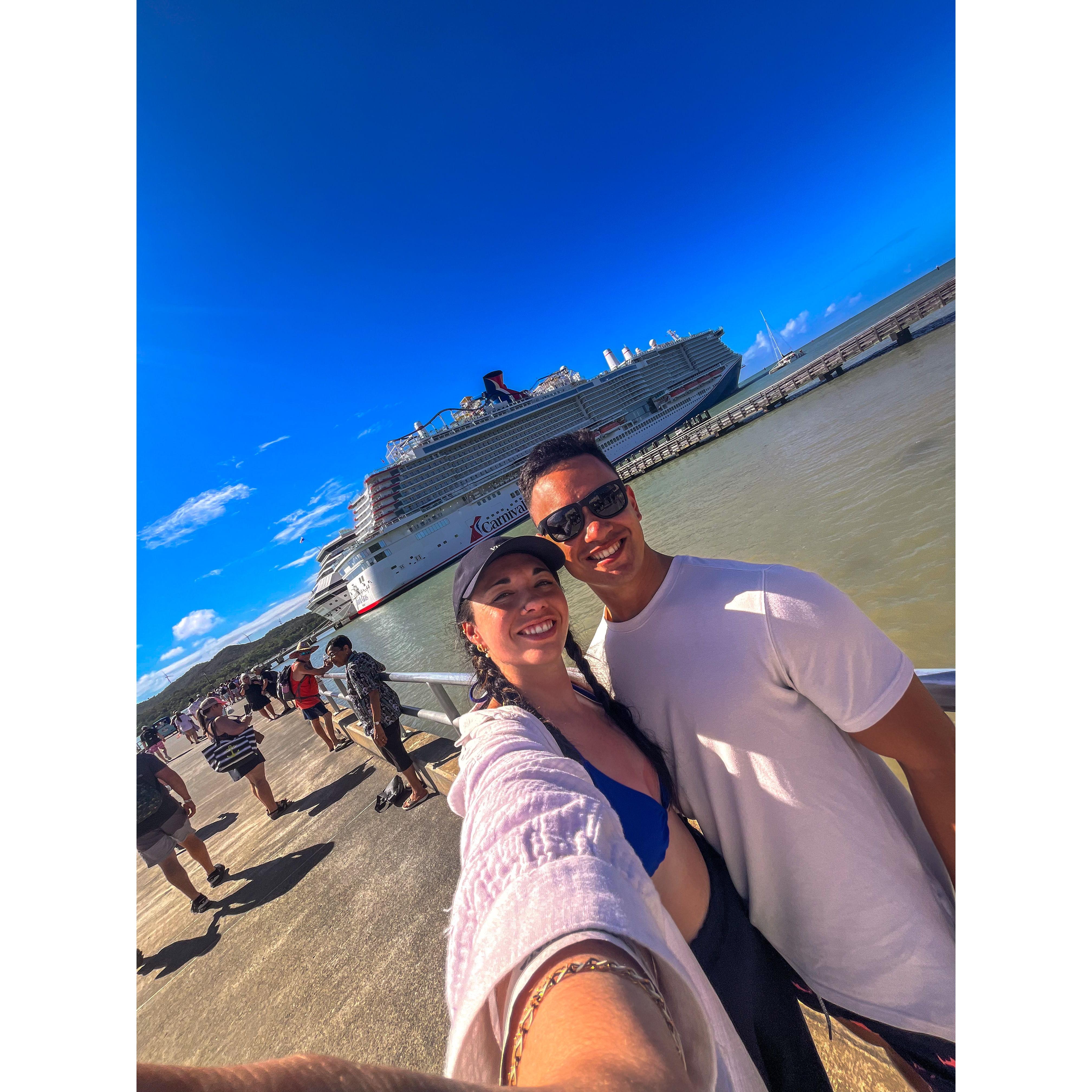 Celebrating the engagement with a CRUISE 🚢