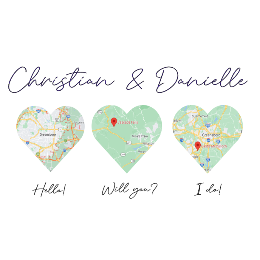 Here's a map of our love story ....