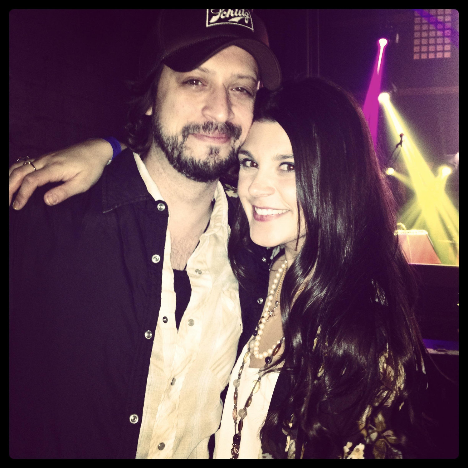 One of our first dates at a concert in Nashville.
