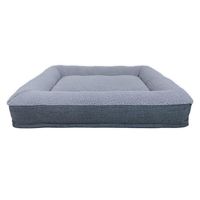 Bee & Willow™ Home Memory Foam Pet Bolster Bed in Grey