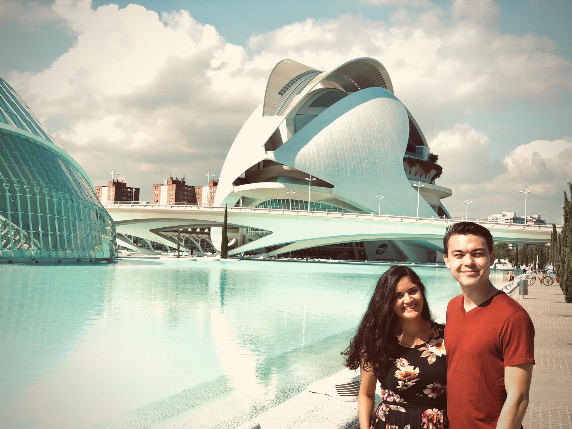 Amazing architectural space by Calatrava in Valencia, Spain. October 2019