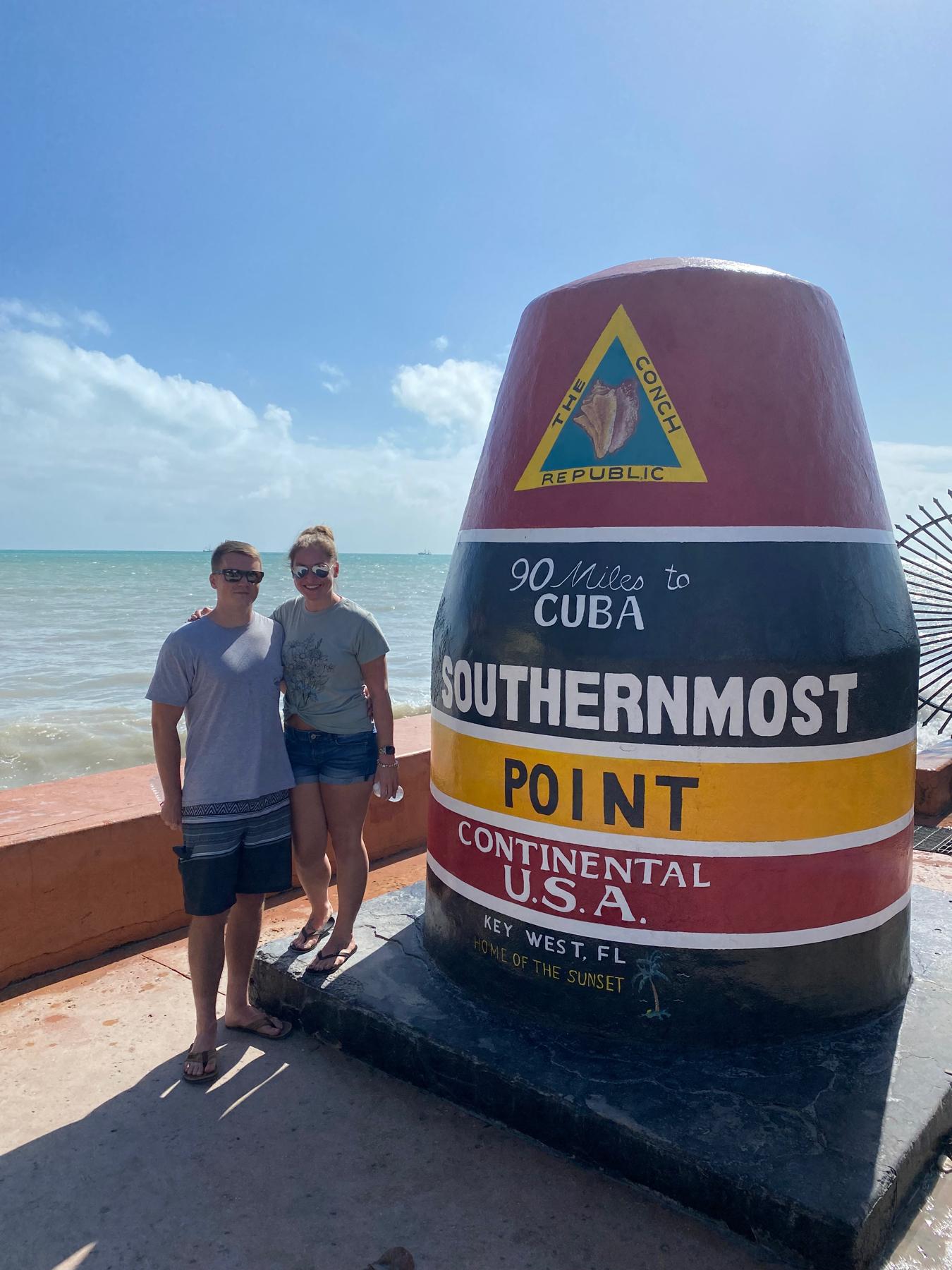 Our first vacation together was two months into our relationship, we stayed in Fort Lauderdale but traveled down to Key West and Orlando to go to Disney for a day