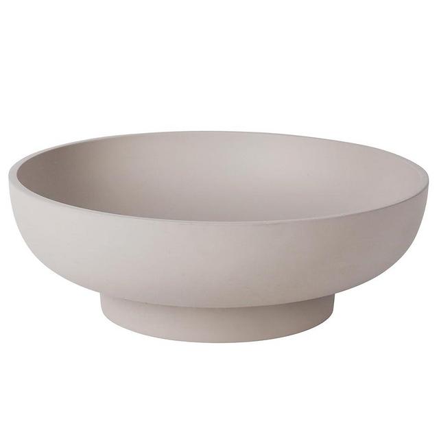YMXYJM Large Decorative Concrete Bowl, Modern Handicraft Bowls for Home Decor, Decorative Fruit Bowl for Kitchen Counter, Stylish Key Bowl for Entry Table, Gray