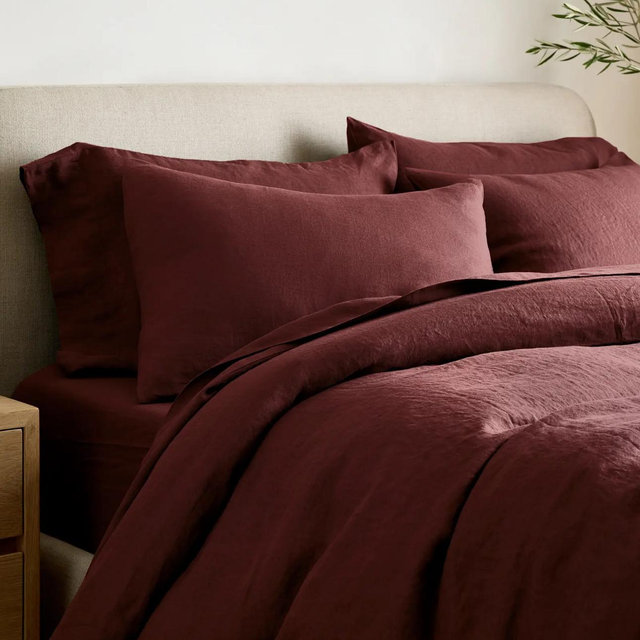 European Linen Duvet Cover Set - Full/Queen