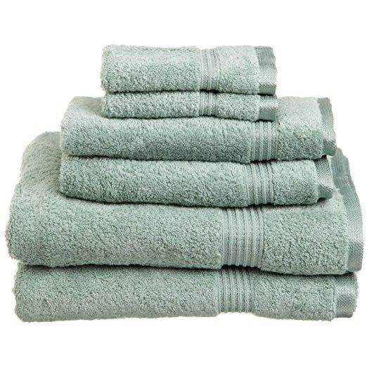 Superior Luxurious Soft Hotel & Spa Quality 6-Piece Towel Set, Made of 100% Premium Long-Staple Combed Cotton - 2 Washcloths, 2 Hand Towels, and 2 Bath Towels, Sage