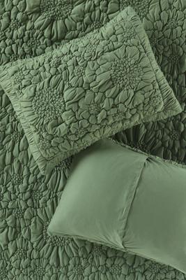 Dahlia Cotton Jersey Floral Shams, Set of 2