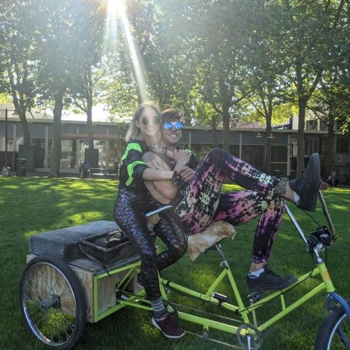 Our first bike ride!