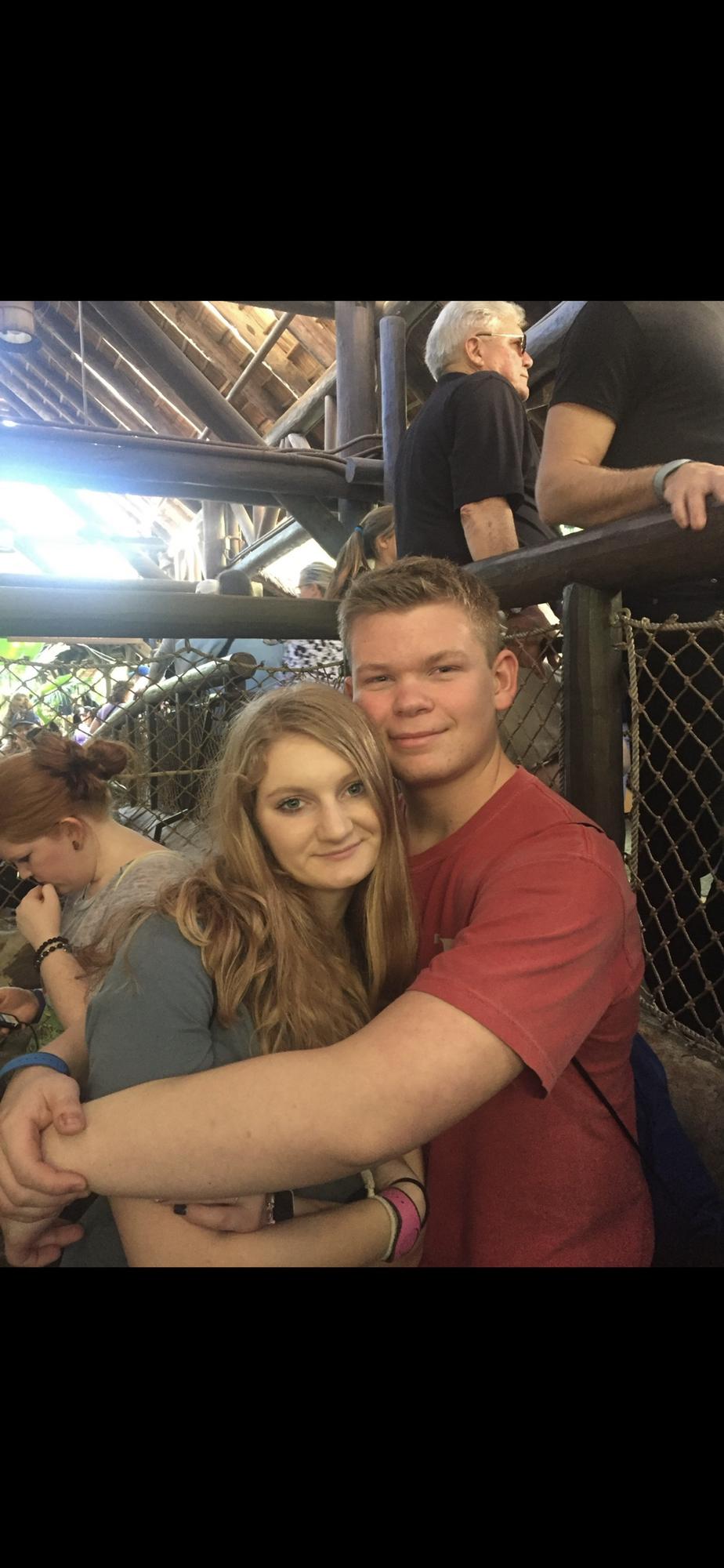 When we went to Disney with his family