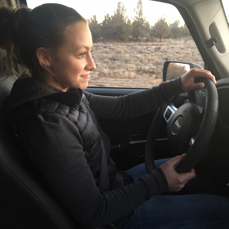 Arionna driving!!!