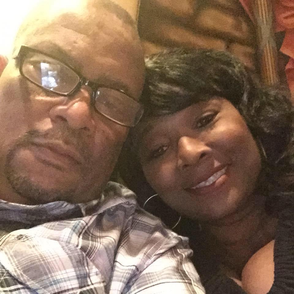 The lovebirds out having fun.