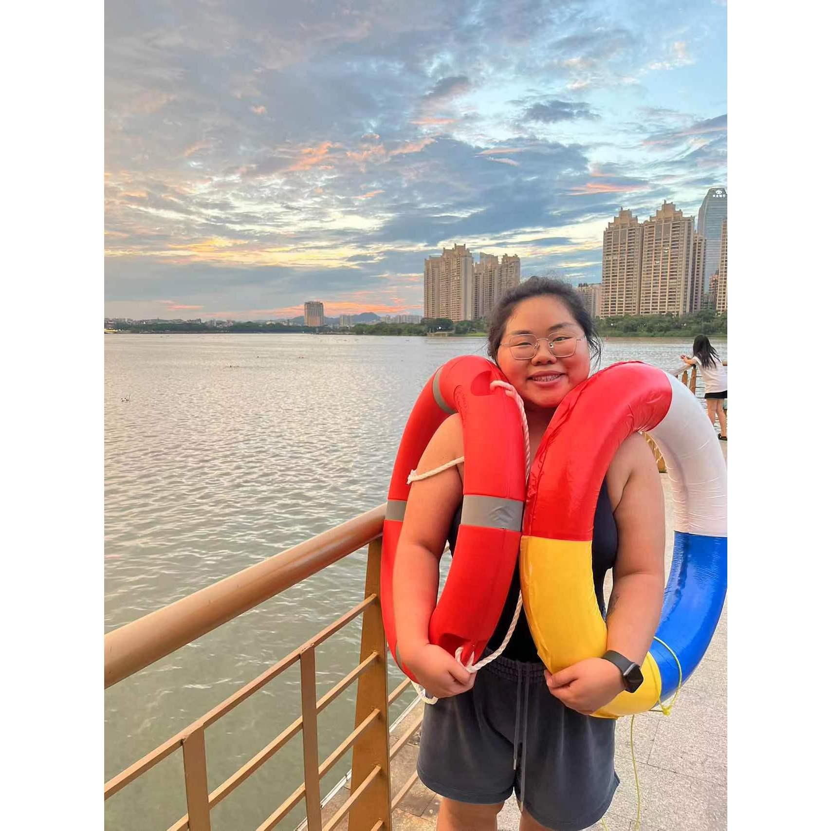ready to swim