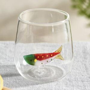 Red Sardine Glass Tumbler