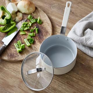 Bobby Flay Professional Ceramic Nonstick Saucepan with Lid