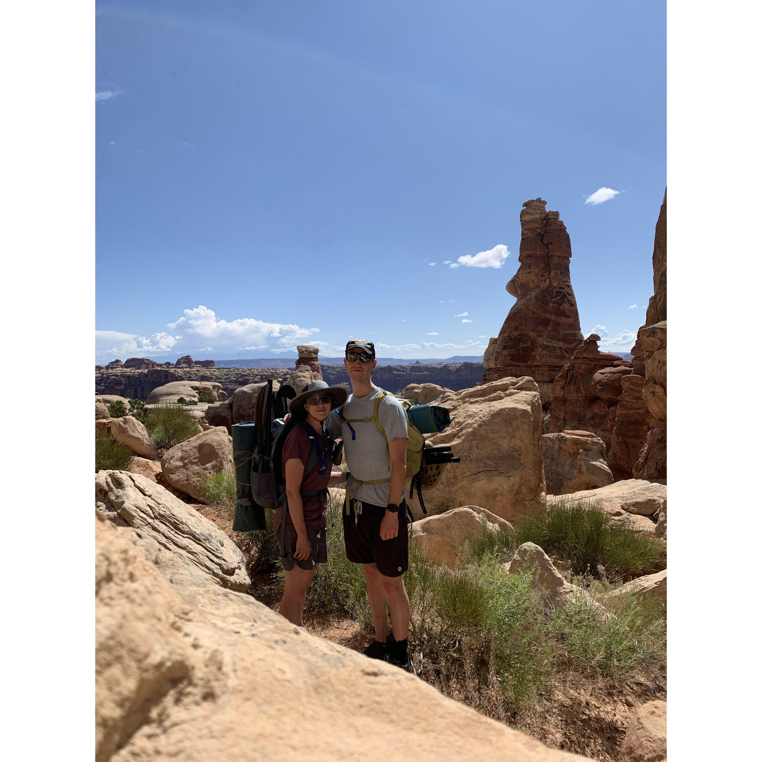 Descending into Spanish Bottom with our rafts to explore the Colorado river from the Dollhouse campgrounds in Canyonlands