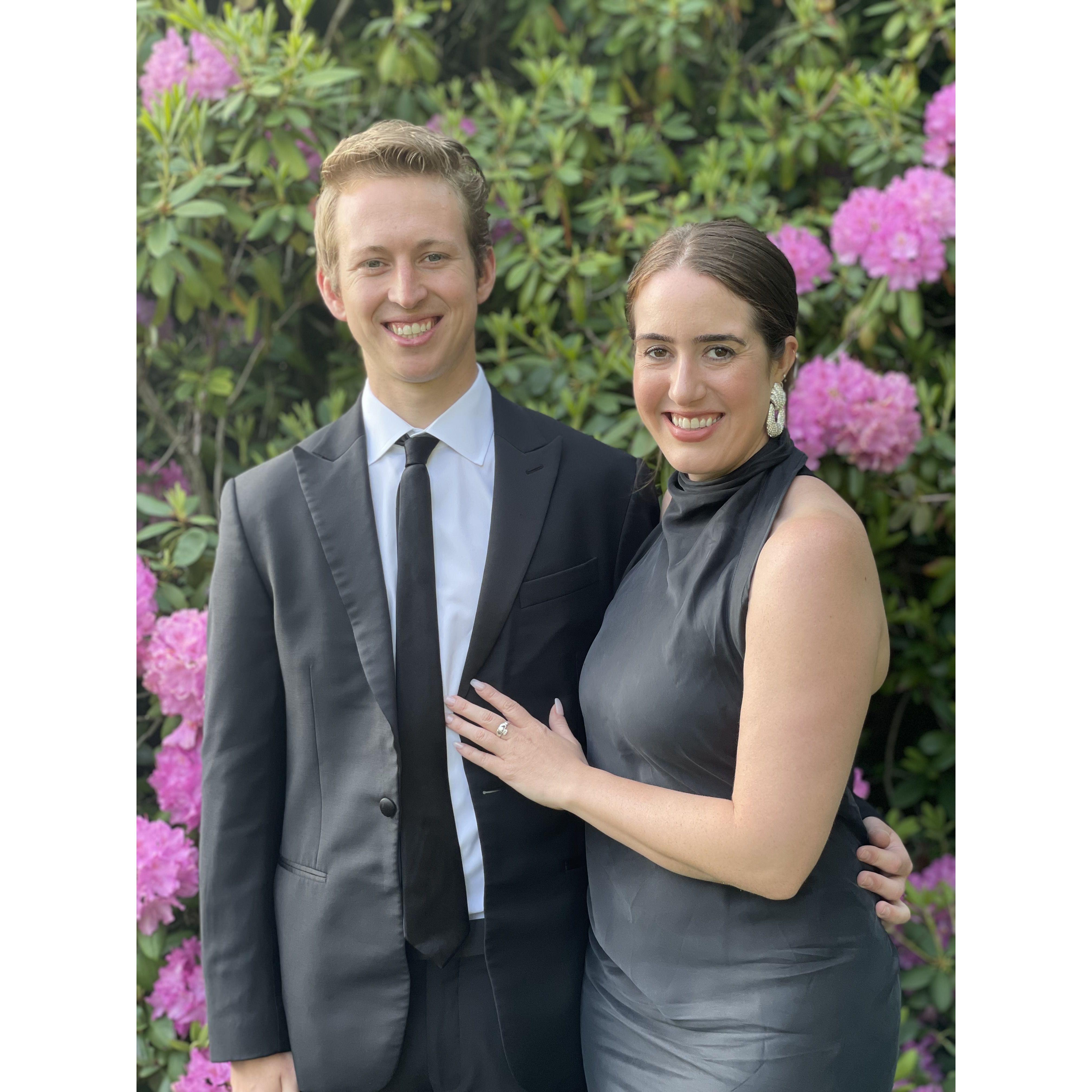 Stefanie and Sidney's first trip together was to Rhode Island for her cousin's wedding