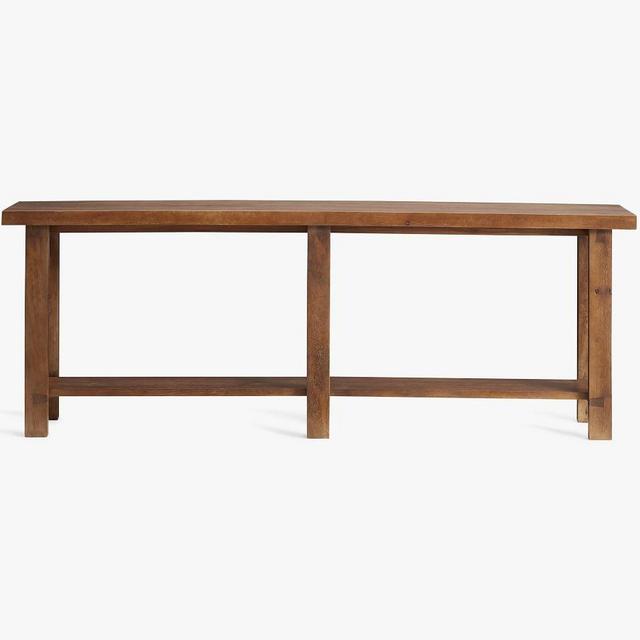 Reed Grand Console Table, Antique Umber