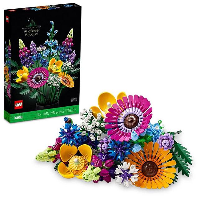 LEGO Icons Wildflower Bouquet 10313 Building Set for Adults (939 Pieces)