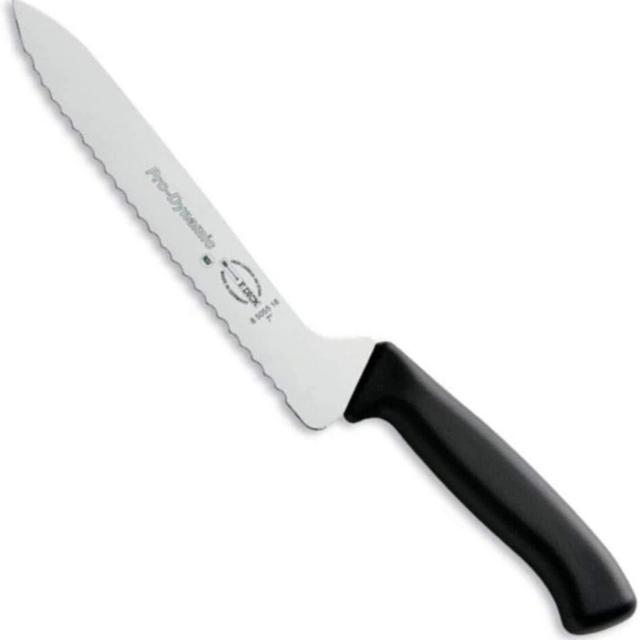 F. Dick Pro-Dynamic 7 Inch Offset Slicing Knife - 7 Inch High-Carbon Stainless Steel Sharp Serrated Blade - For Bread, Sandwiches, Smoked Meats, Vegetables - German Made Knife