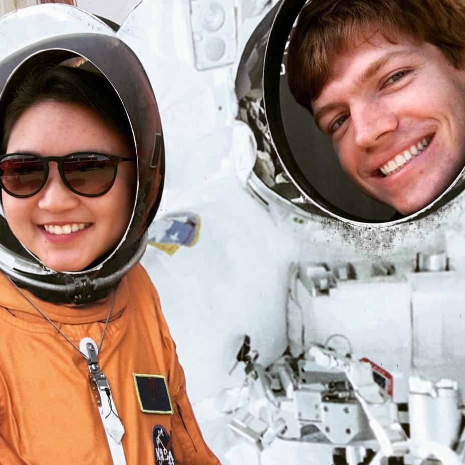 Scott pretending he was an astronaut for a day!