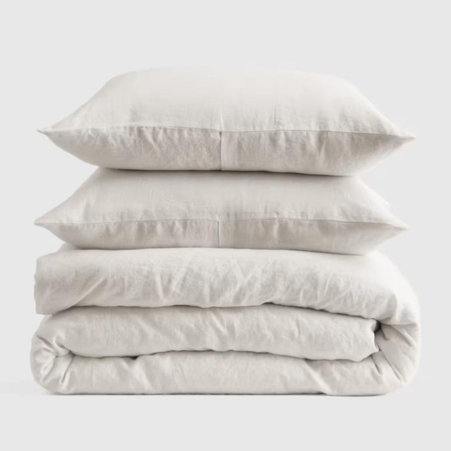European Linen Duvet Cover Set - Twin